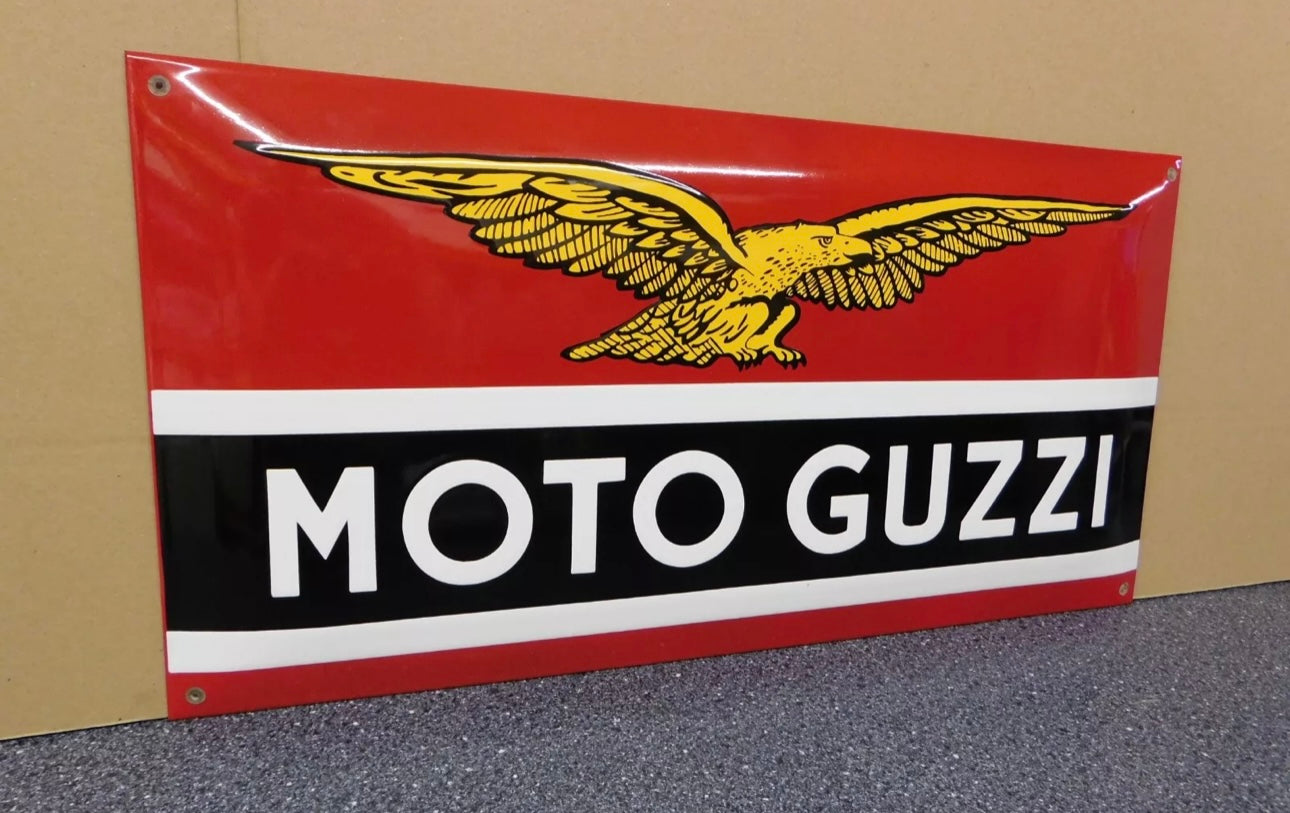 Moto Guzzi Enamel Sign #A64