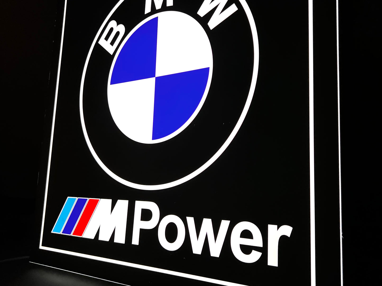 BMW M Power Illuminated Logo Sign #B13