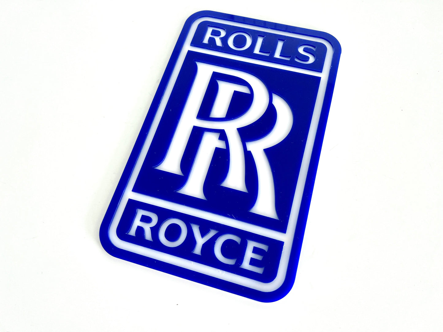 Rolls Royce Blue Acrylic Logo Sign #A111