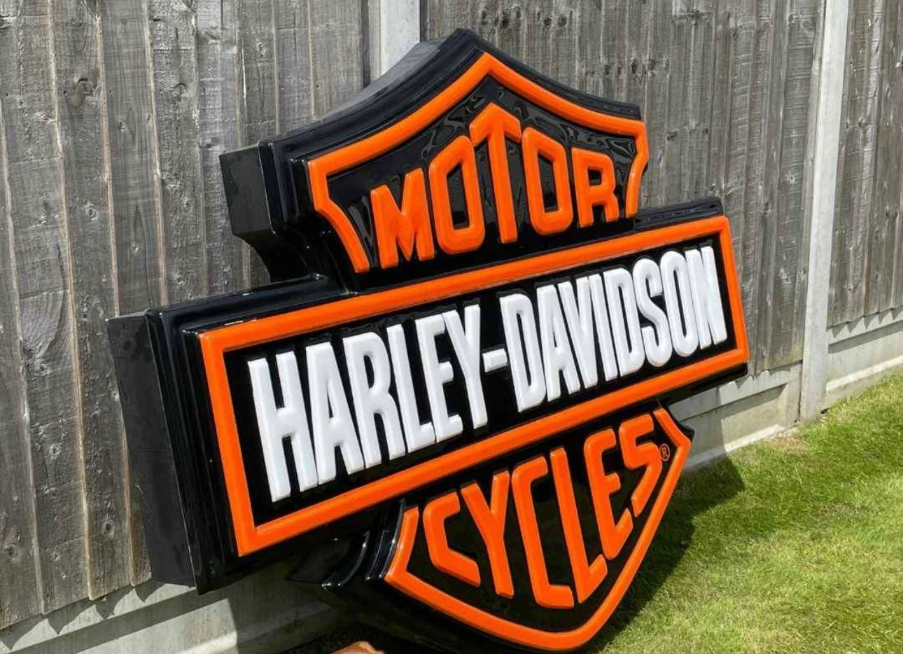 Harley Davidson Motorcycles Dealership Illuminated Sign #D8
