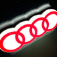 AUDI Rings Illuminated Logo Sign #B8