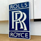 Rolls Royce Blue Metal Logo Sign #A96