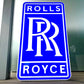 Rolls Royce Blue Illuminated Logo Sign #B60