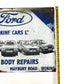 Ford Erskine Vintage Metal Sign #A76