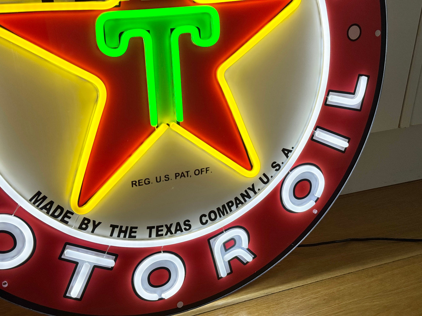 Texaco Gasoline Motor Oil Neon Sign #N143