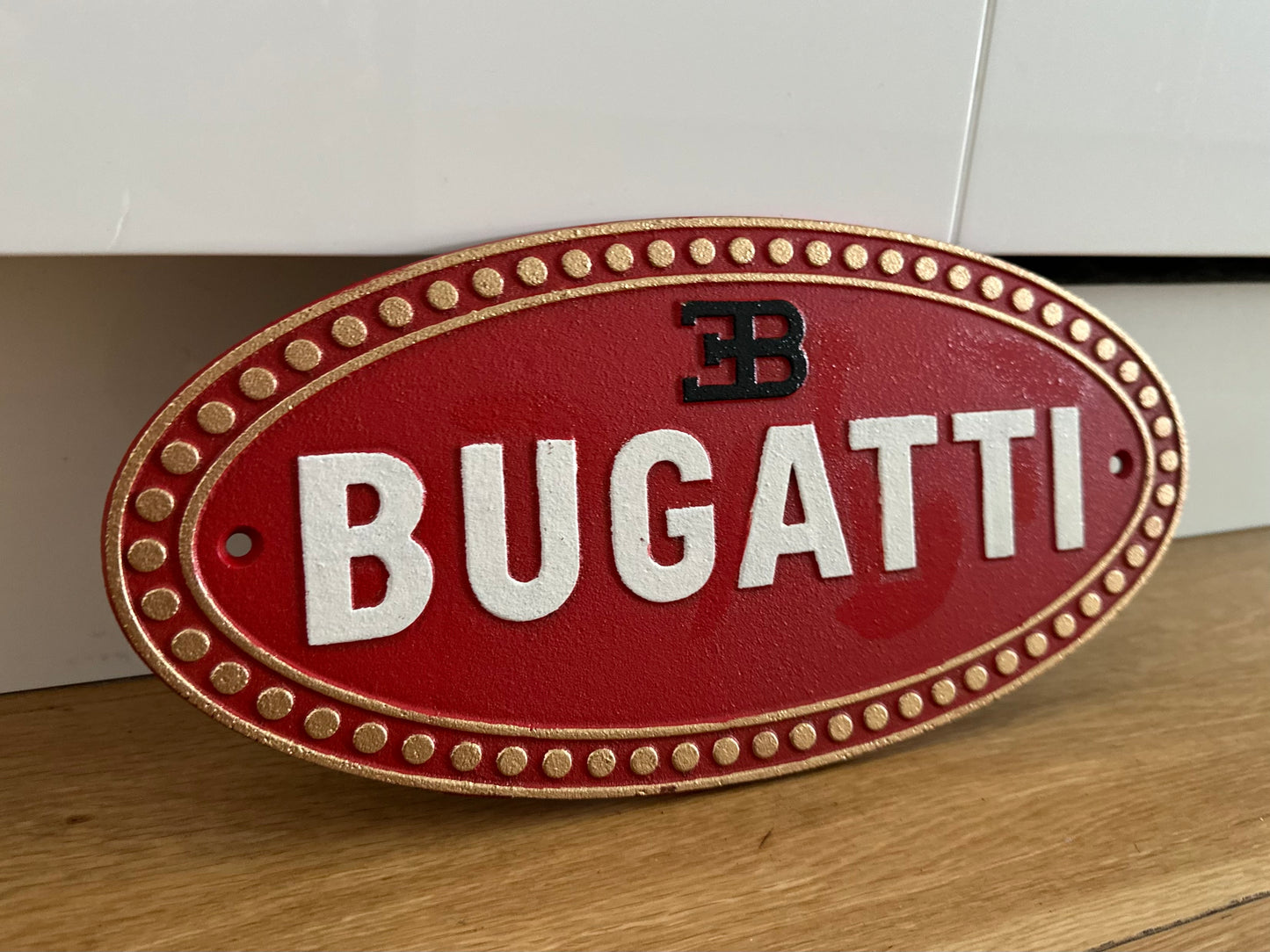 Bugatti Metal Logo Sign #A21