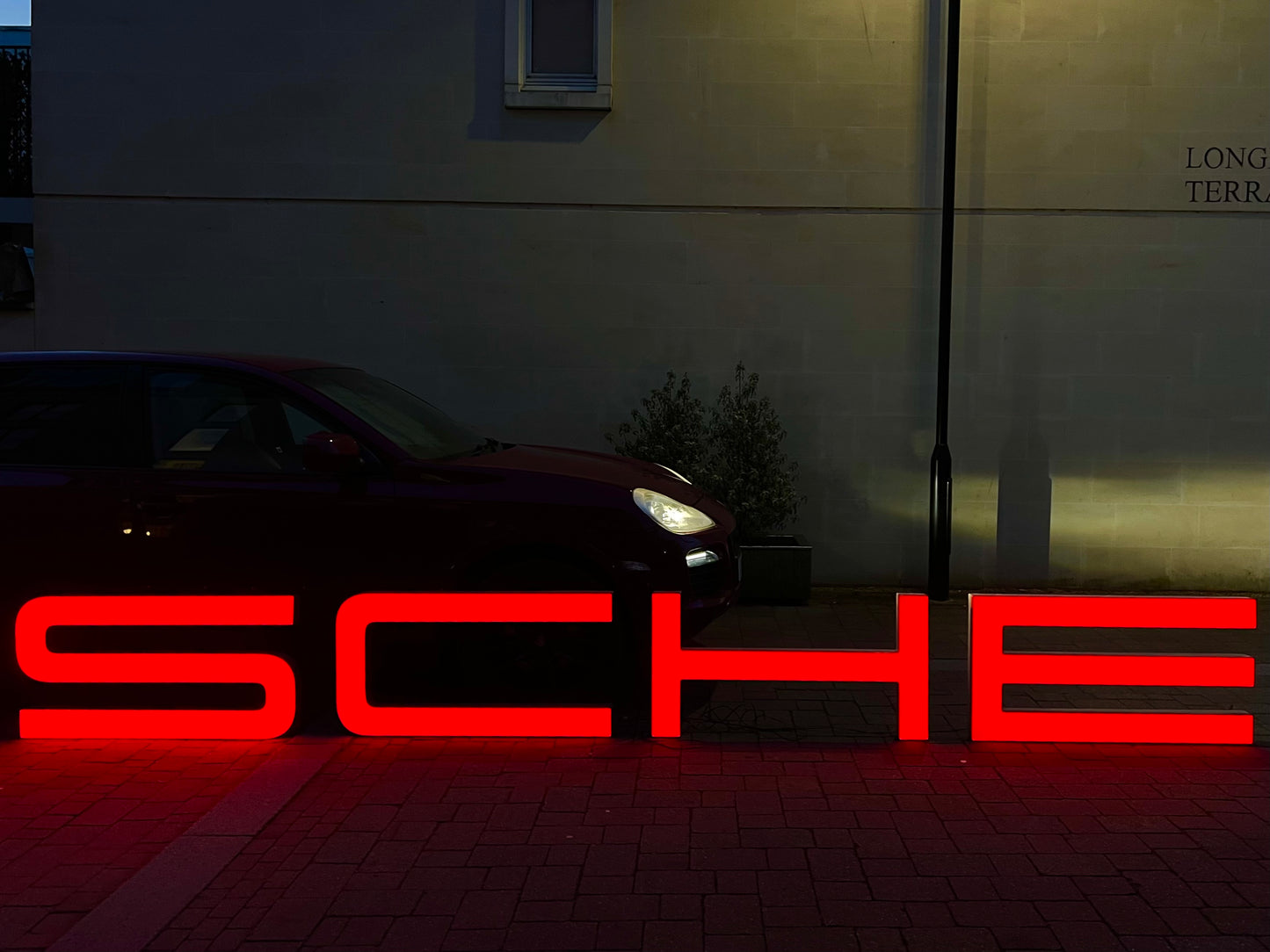 Porsche Dealership Illuminated Sign #D33
