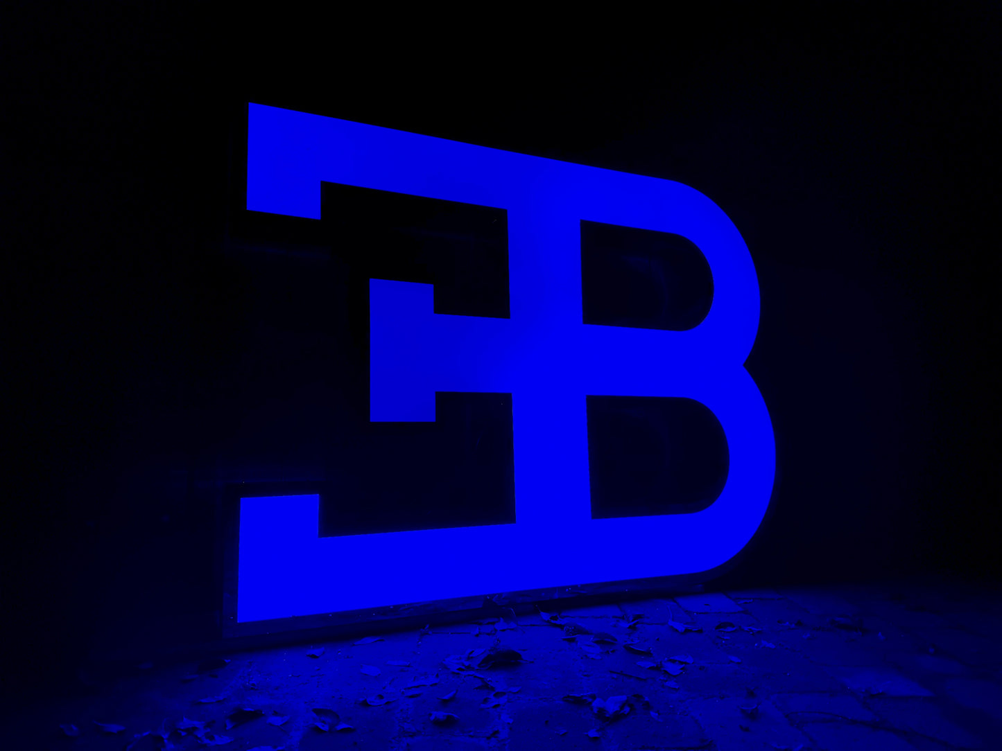 Bugatti EB Dealership Illuminated Logo Sign #D1