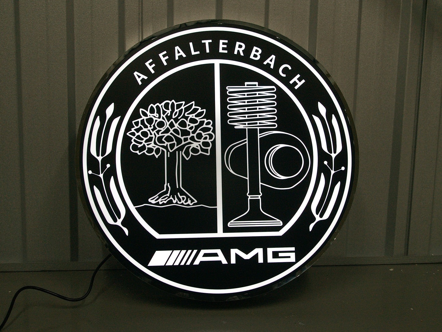 Mercedes Benz AMG Dealership Illuminated Sign Black #D53