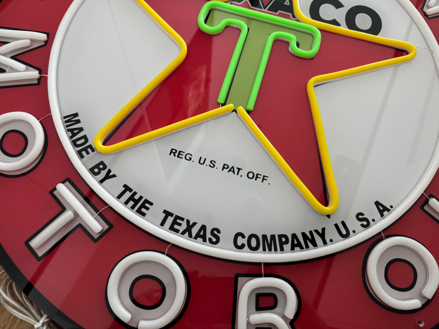 Texaco Gasoline Motor Oil Neon Sign #N143