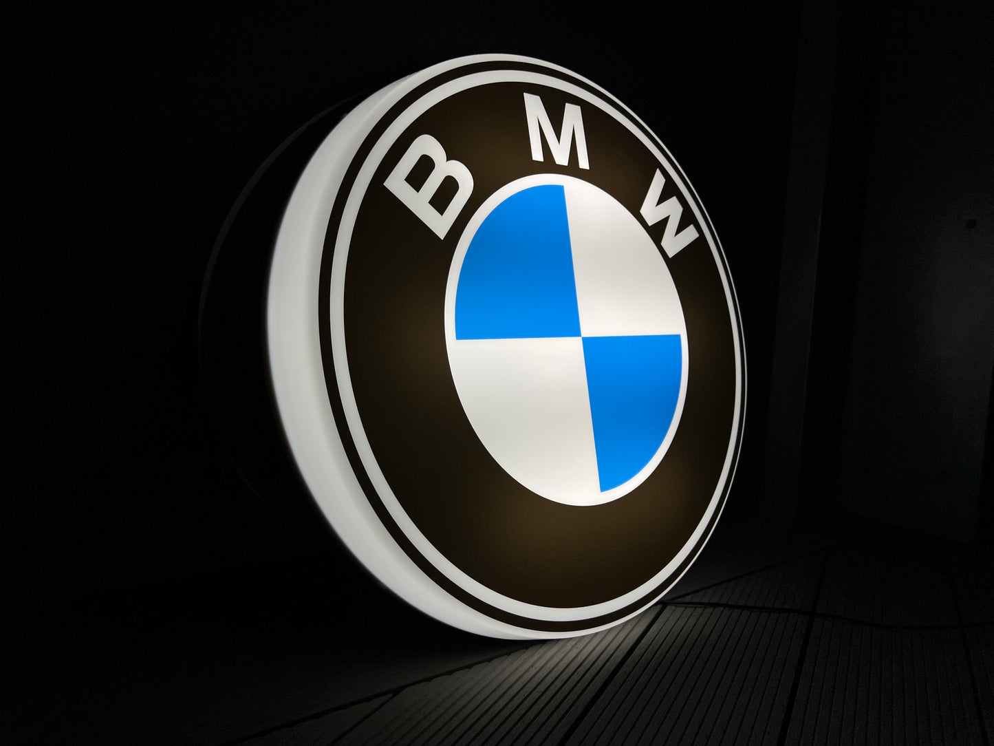 BMW Round Illuminated Logo Sign #B15