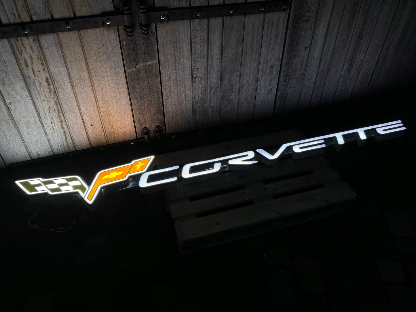 Corvette Dealership Illuminated Logo Sign #D3