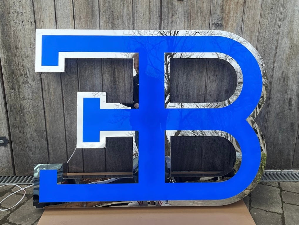 Bugatti EB Illuminated Logo Sign #D2