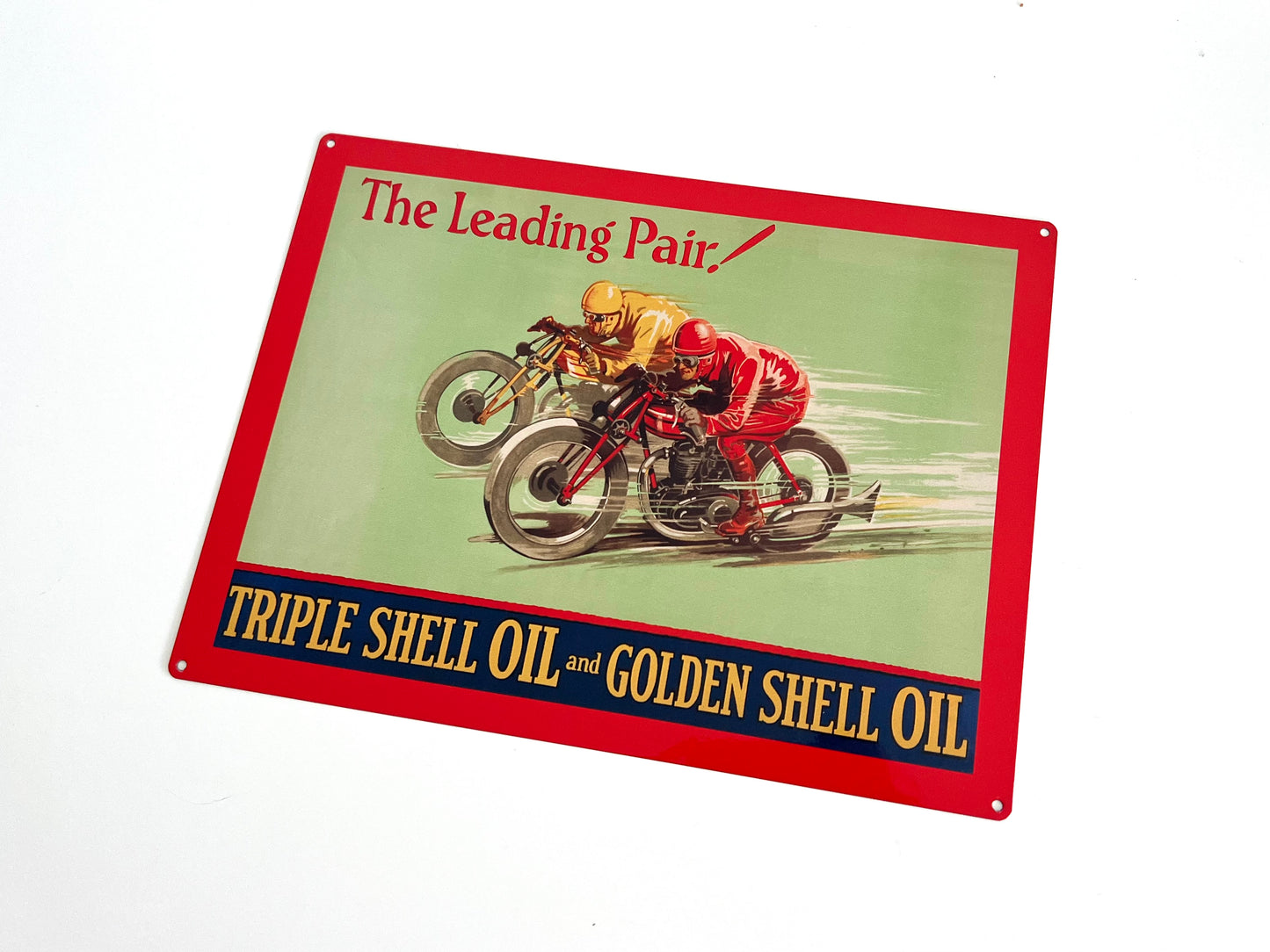 Shell Oil Leading Pair Metal Sign #A101