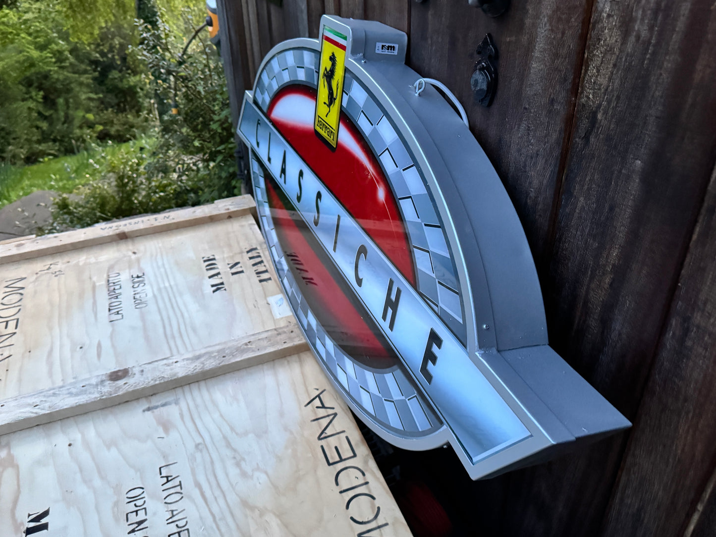 Ferrari Classiche Illuminated Logo Sign #D32