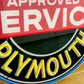 Chrysler Plymouth Neon Sign Approved Service #N142