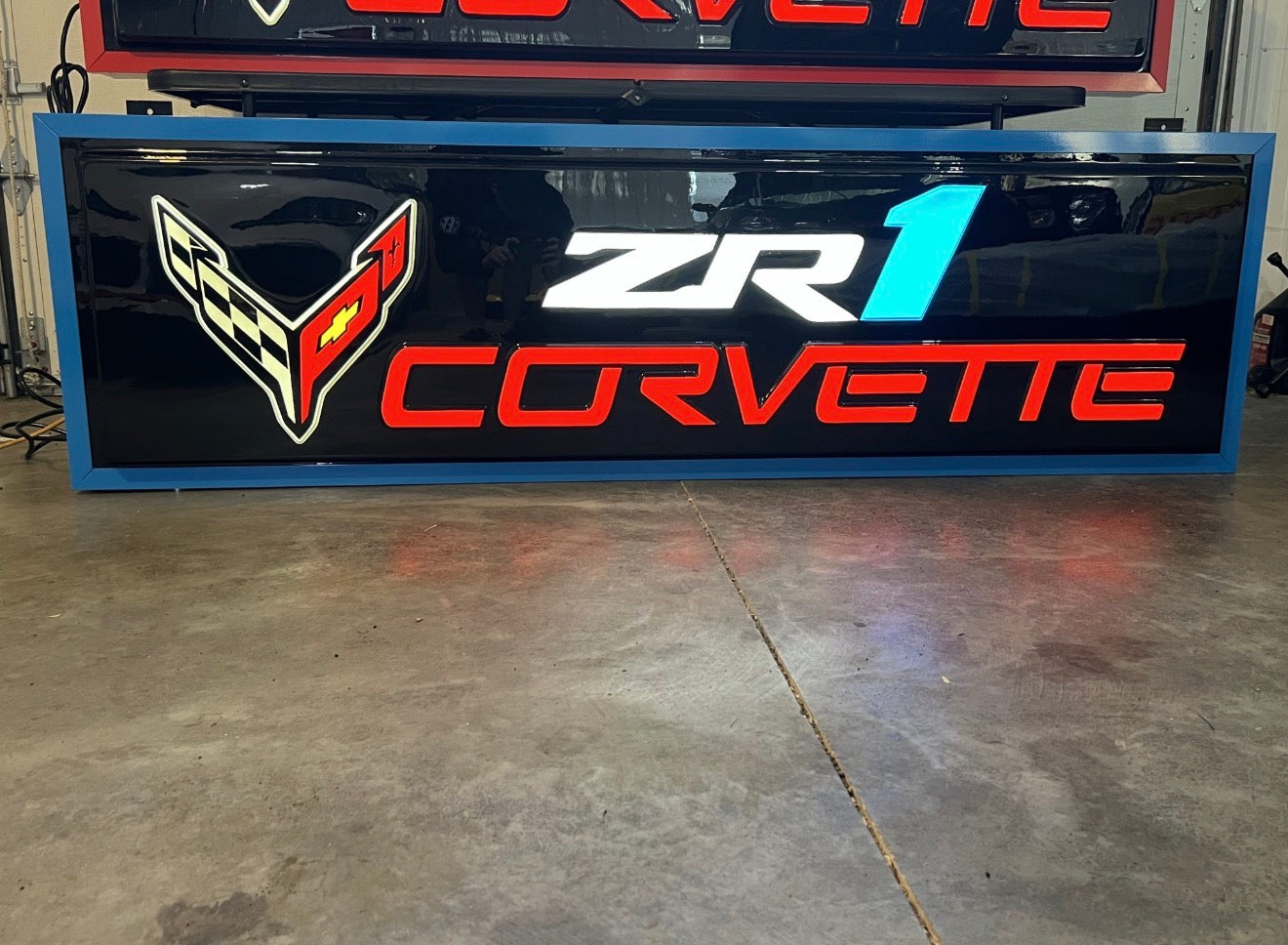 ZR1 Dealership Illuminated Logo Sign #D63