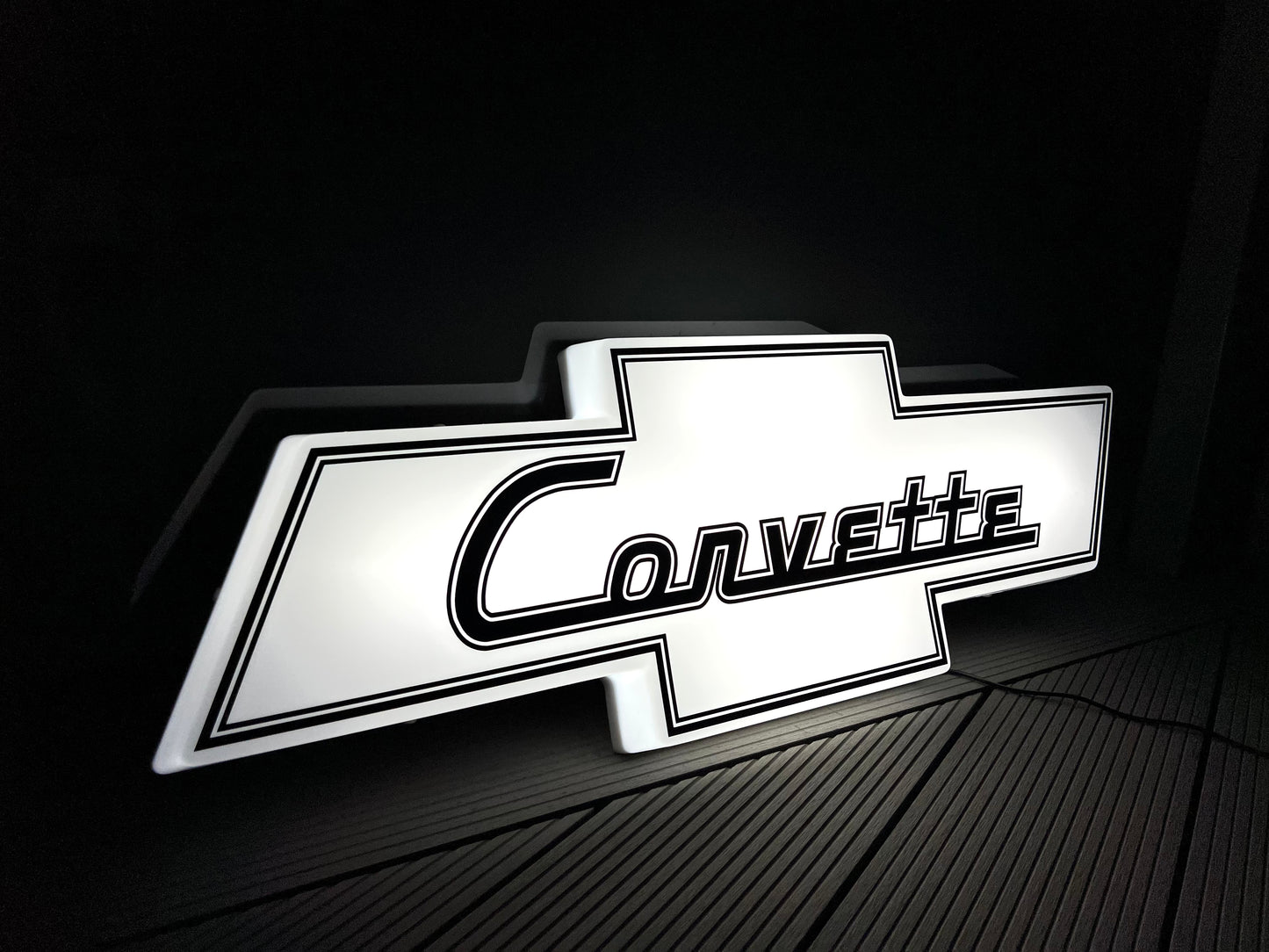 Chevrolet Corvette Illuminated Logo Sign #B19