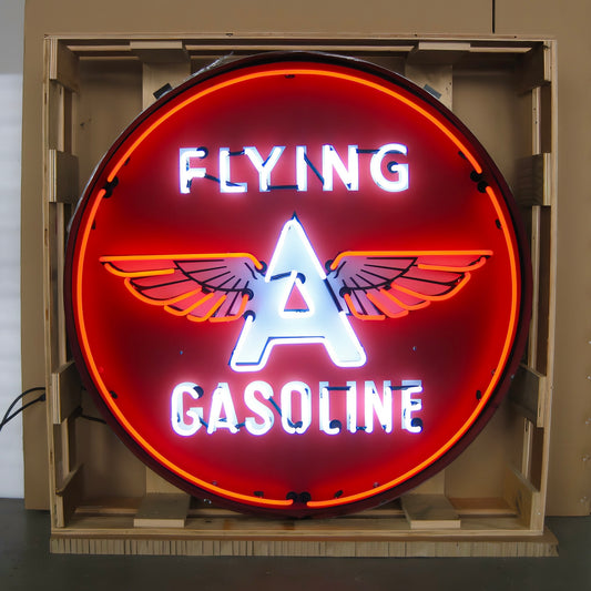 Flying A Gasoline Neon Sign #N34