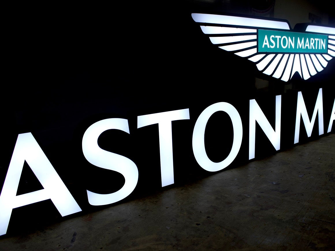 Aston Martin Illuminated Sign #D58