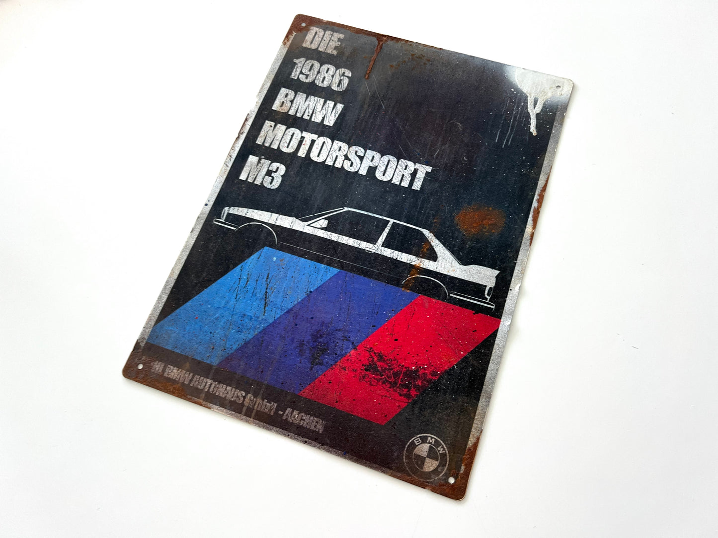 BMW M3 Vintage Metal Sign #A18