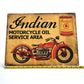 Indian Motorcycles Metal Sign #A78