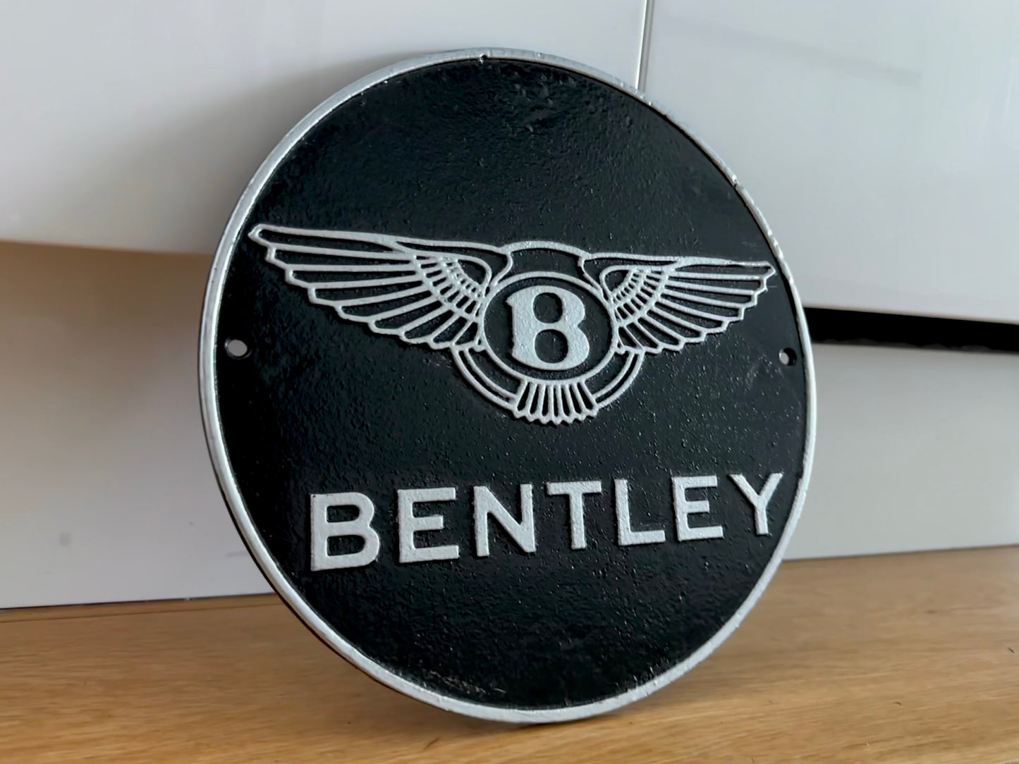 Bentley Round Metal Plaque Sign #A12