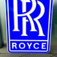 Rolls Royce Blue Illuminated Logo Sign #B60