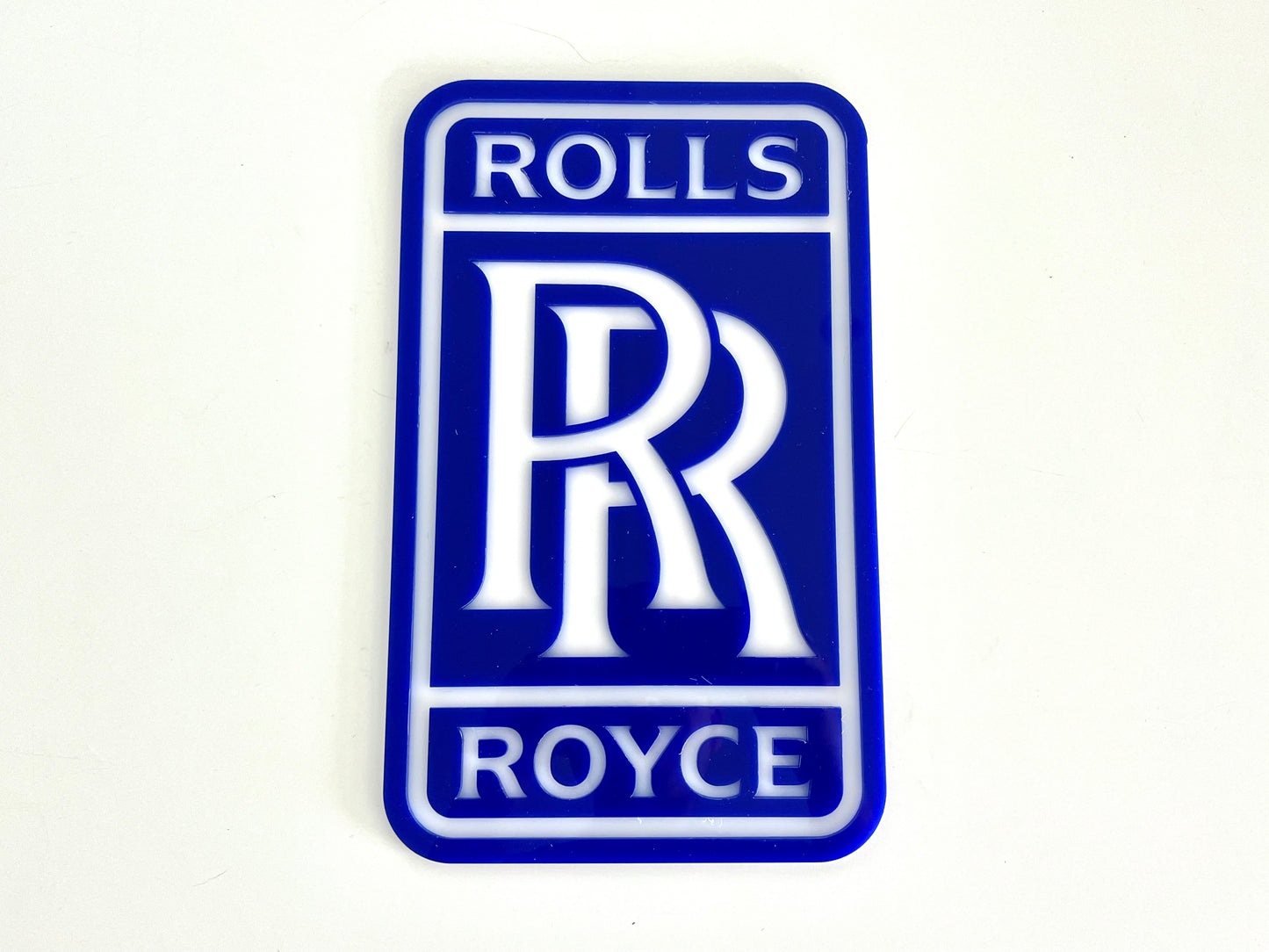 Rolls Royce Blue Acrylic Logo Sign #A111