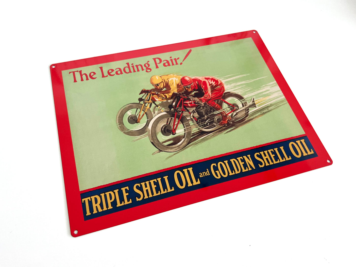 Shell Oil Leading Pair Metal Sign #A101