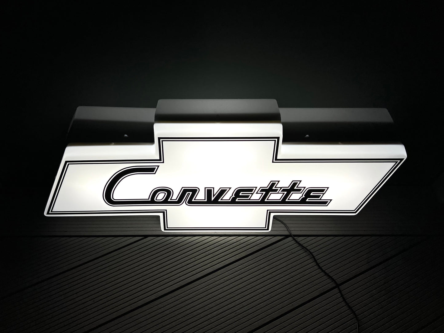Chevrolet Corvette Illuminated Logo Sign #B19