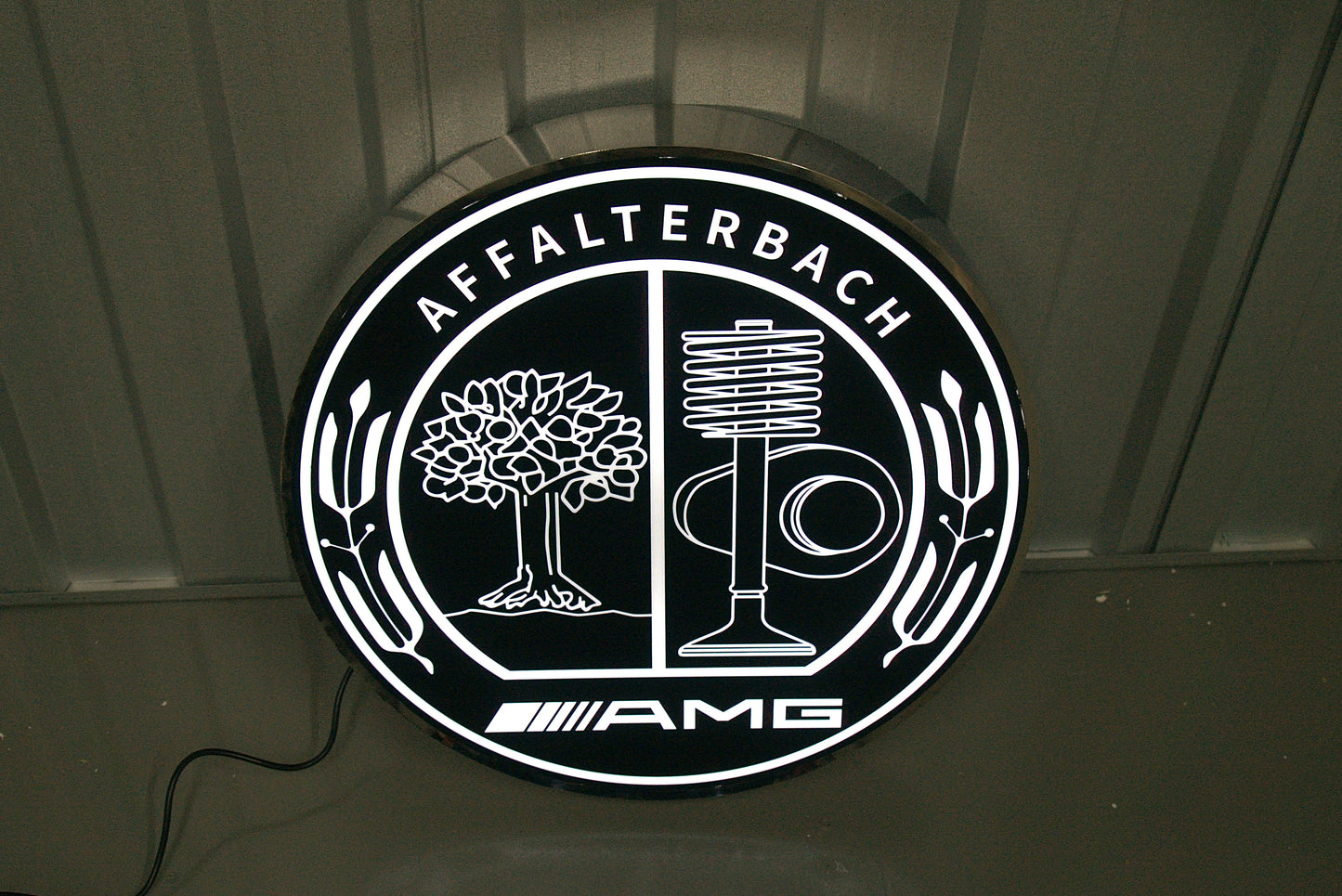 Mercedes Benz AMG Dealership Illuminated Sign Black #D53