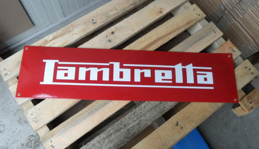 Lambretta Enamel Sign #A56