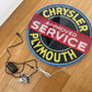 Chrysler Plymouth Neon Sign Approved Service #N142