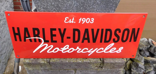Harley Davidson Motorcycles Enamel Sign #A50
