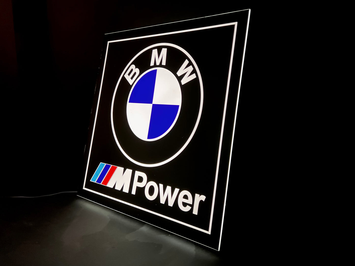 BMW M Power Illuminated Logo Sign #B13