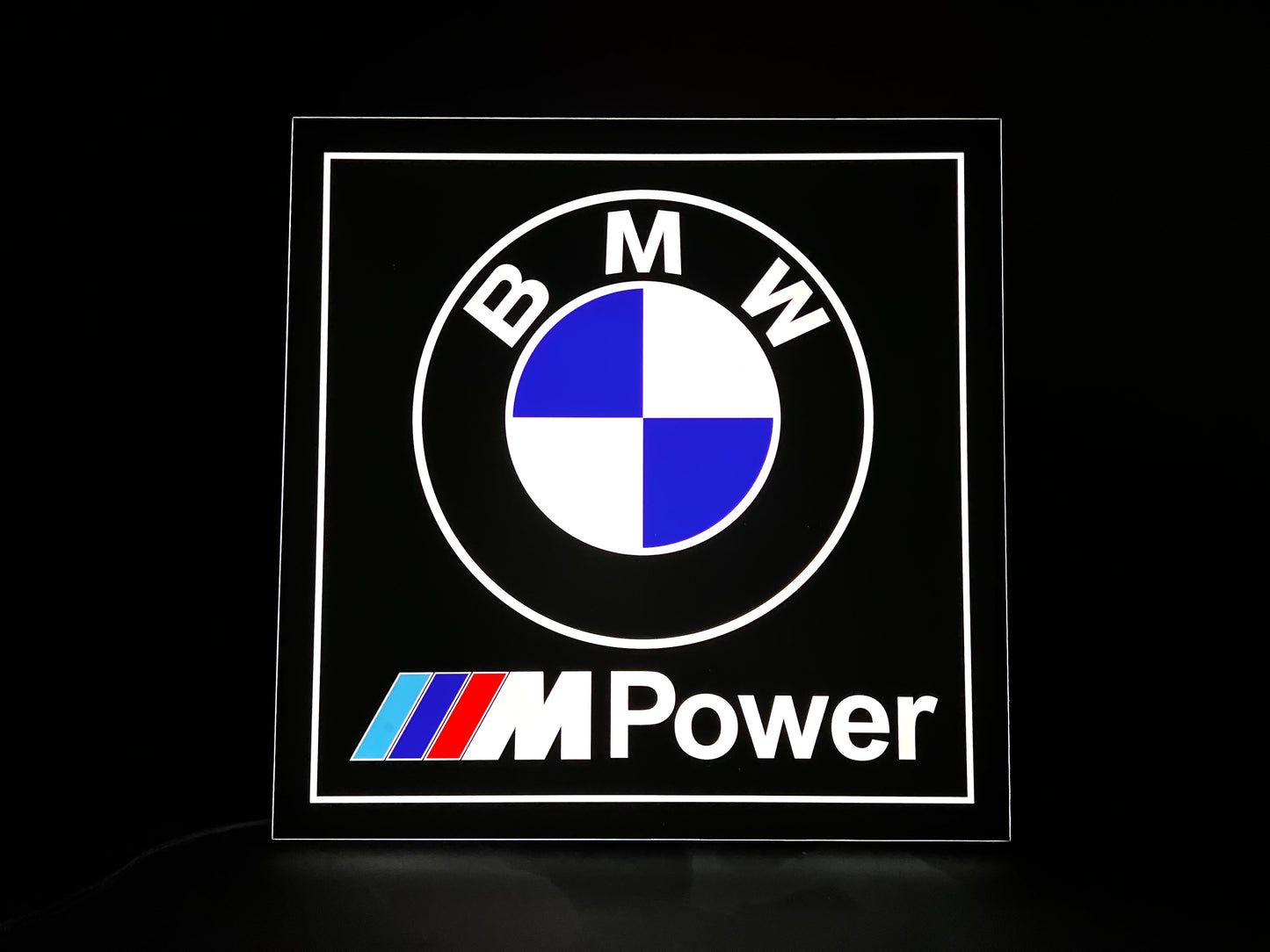 BMW M Power Illuminated Logo Sign #B13