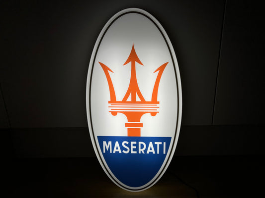 Maserati Illuminated Logo Sign #B51