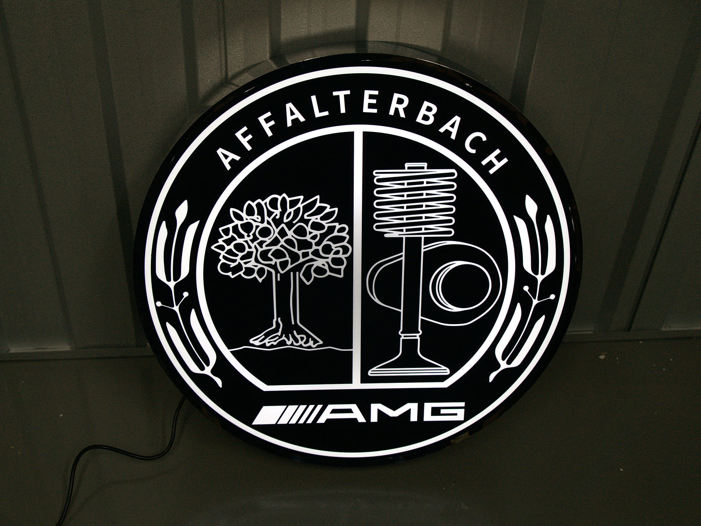 Mercedes Benz AMG Dealership Illuminated Sign Black #D53