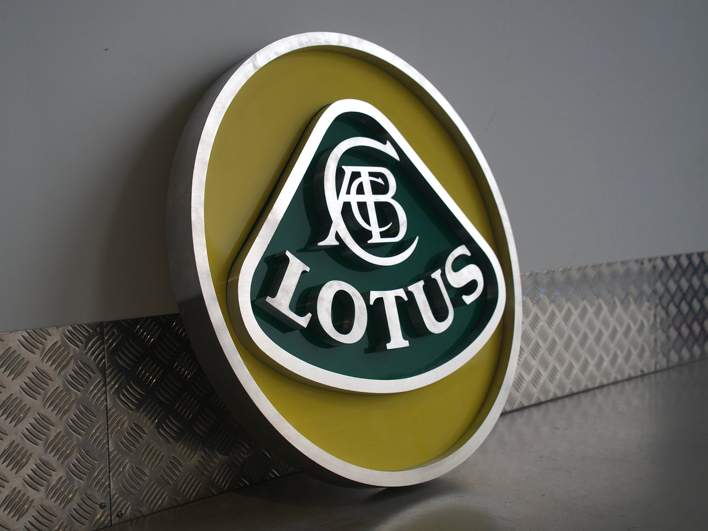 Lotus Dealership Crest Logo Sign #D52