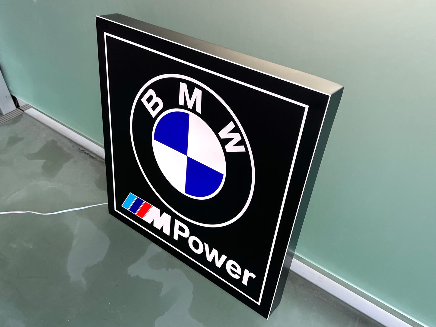BMW M Power Illuminated Logo Sign #B13