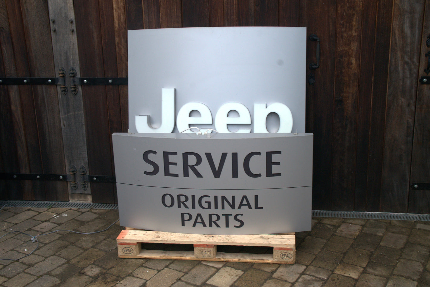 Jeep Dealership Illuminated Logo Sign #D48