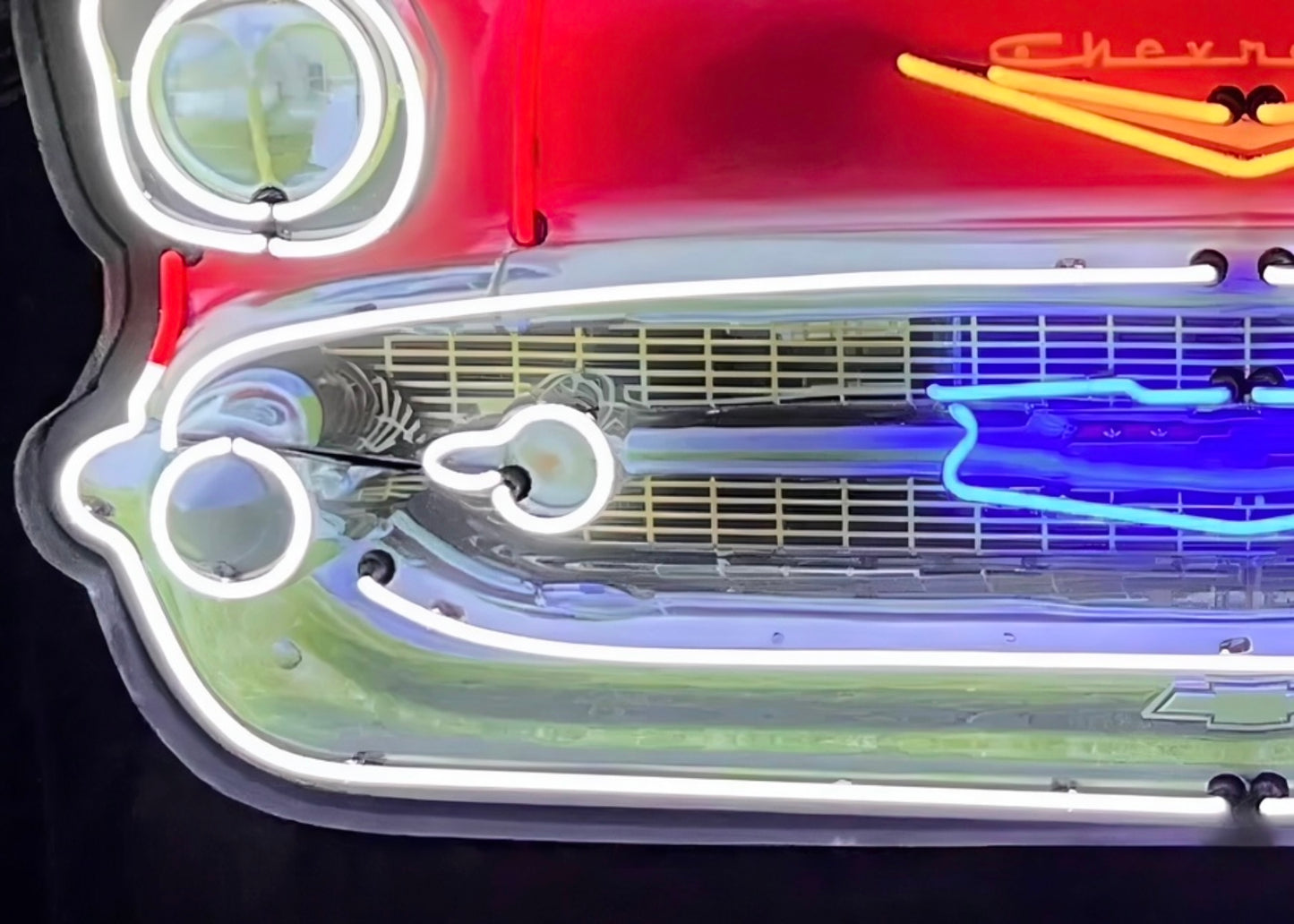 Chevrolet Bel Air Grill Neon Sign #N7