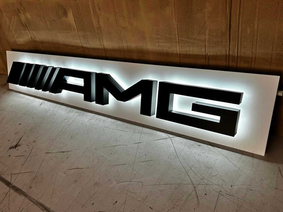 Mercedes Benz AMG Dealership Illuminated Sign #D40