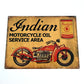 Indian Motorcycles Metal Sign #A78