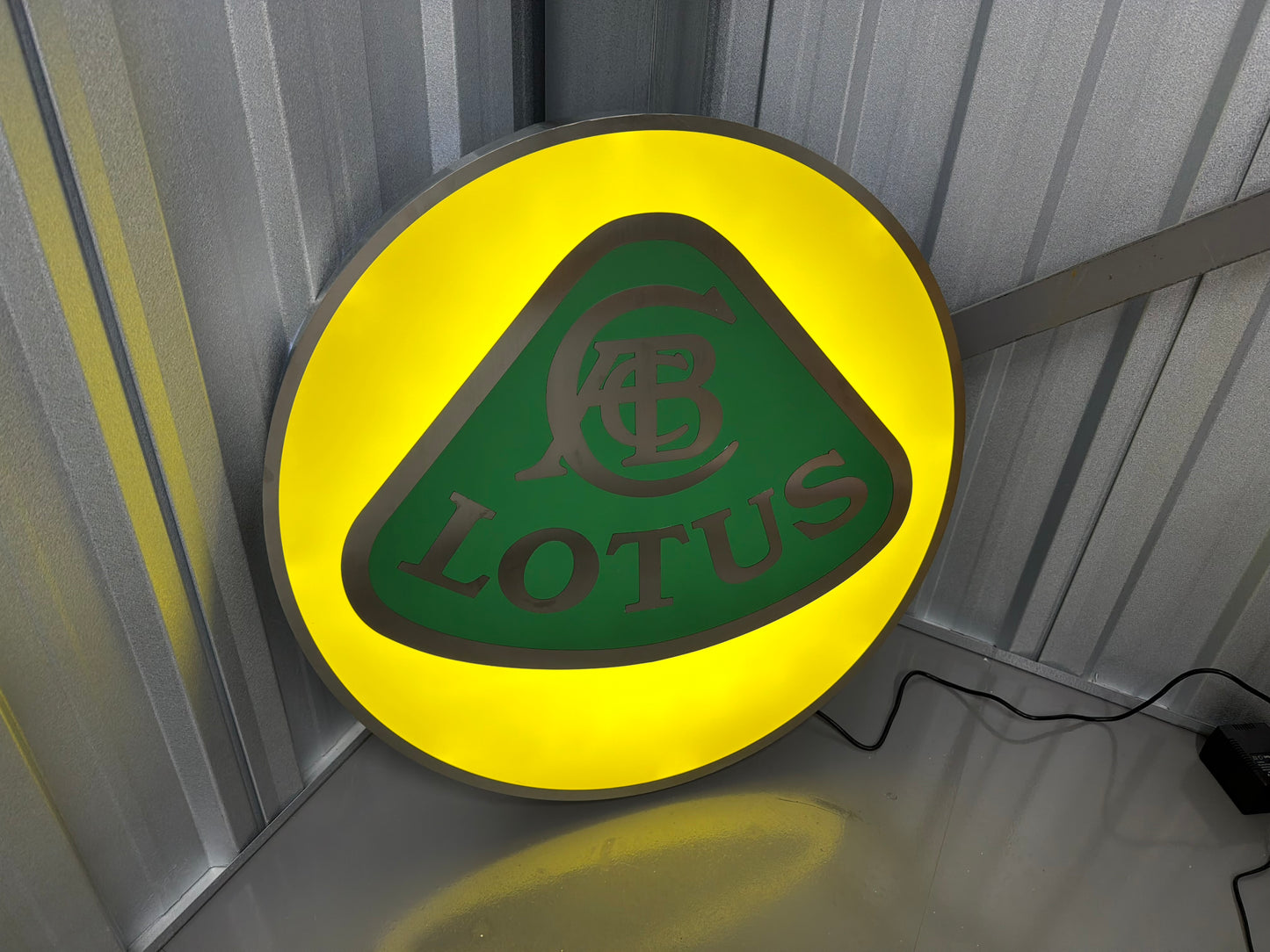 Lotus Illuminated Dealership Crest Logo Sign #D54