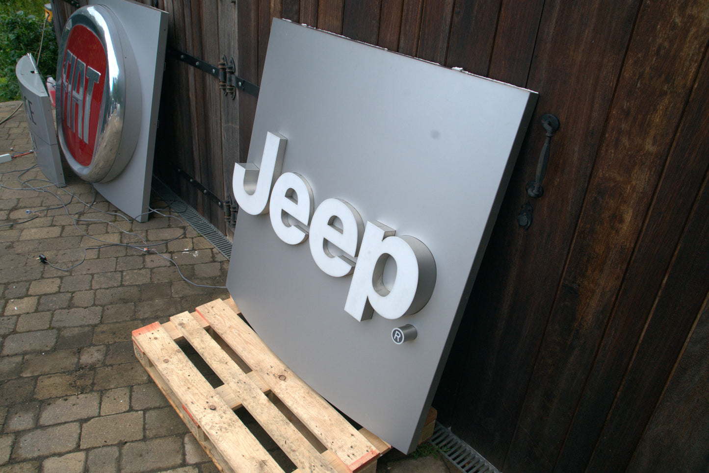 Jeep Dealership Illuminated Logo Sign #D48