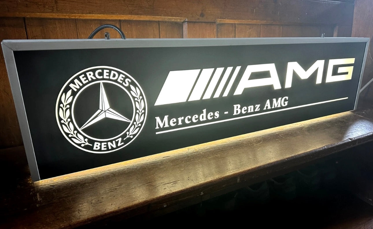 Mercedes Benz AMG Double Sided Dealership Illuminated Sign #D41
