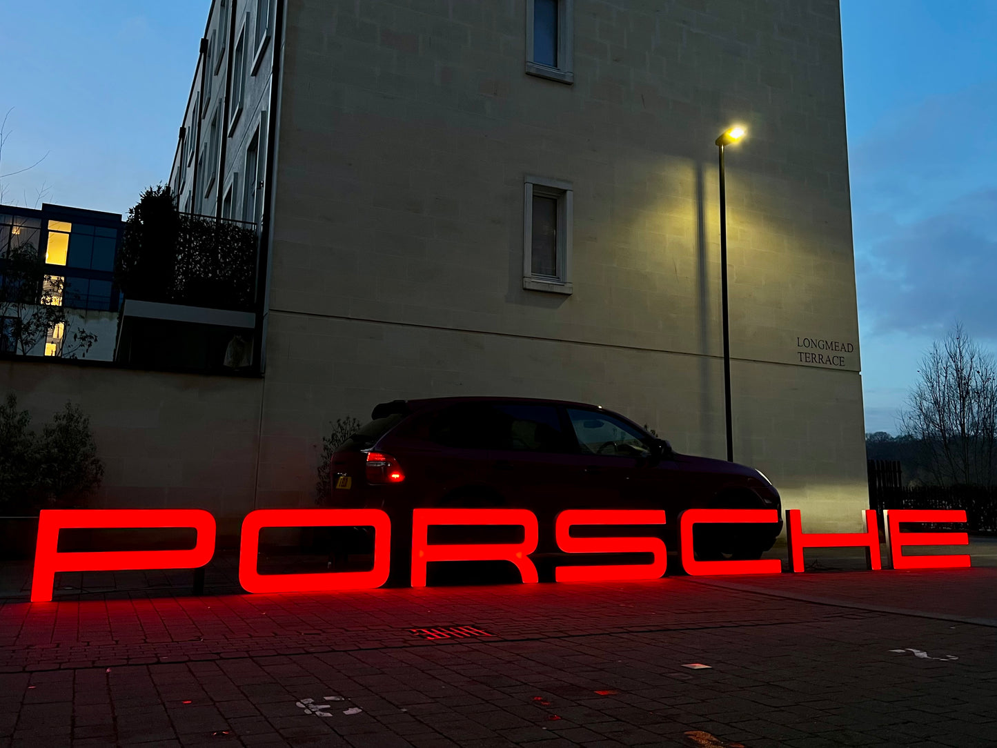 Porsche Dealership Illuminated Sign #D33
