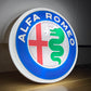 Alfa Romeo Round Illuminated Logo Sign #B4
